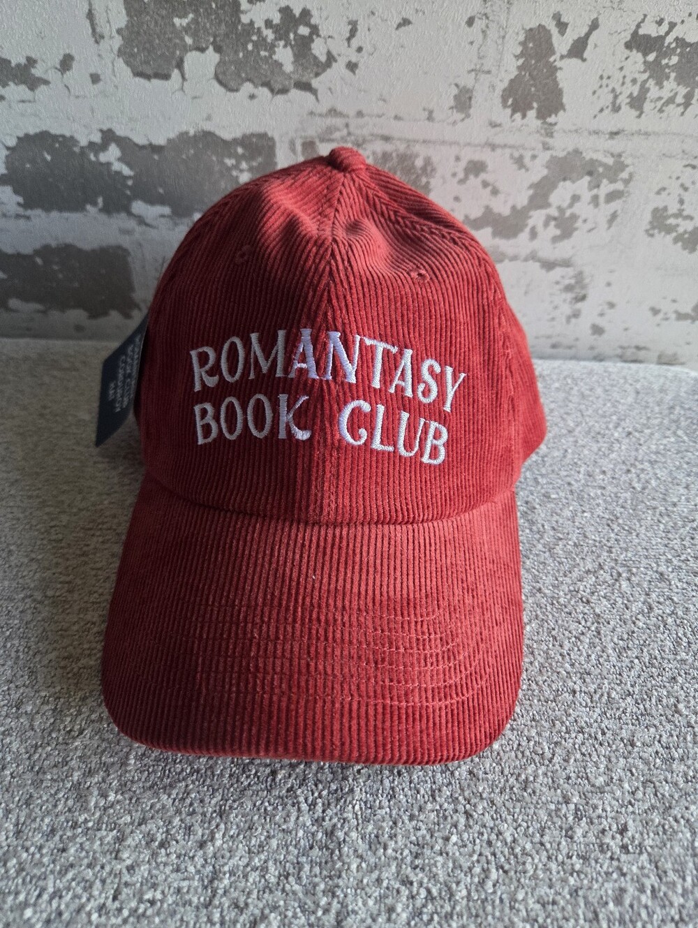 Kingdom of Threads Red Corduroy Romantasy Book Club Hat - NWT